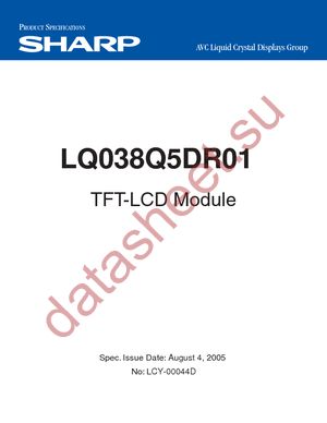 LQ038Q5DR01 datasheet  